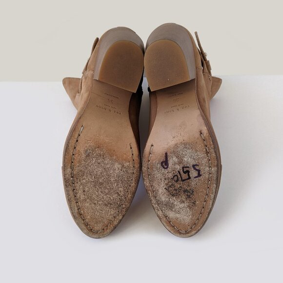 Rag & Bone Kinsey Light Brown Suede Ankle Boots Size EU 36 | US 6 - Picture 6 of 14